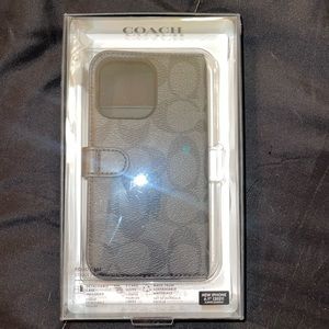 Coach iphone 13 pro wallet case detachable case included and three card slots
